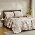 thumbnail image 1 of Wonderful Rose Patterned Quilted 3-Piece Bedding Set, 1 of 6