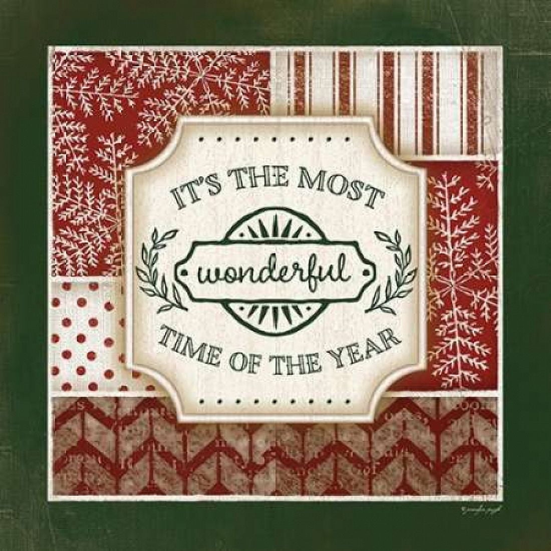 Wonderful Time of the Year Canvas Art - Jennifer Pugh (24 x 24)