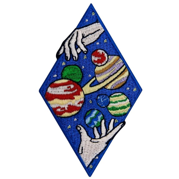 Wonderful Universe Space Planets Patch Embroidered Applique Badge Iron On Sew On Emblem