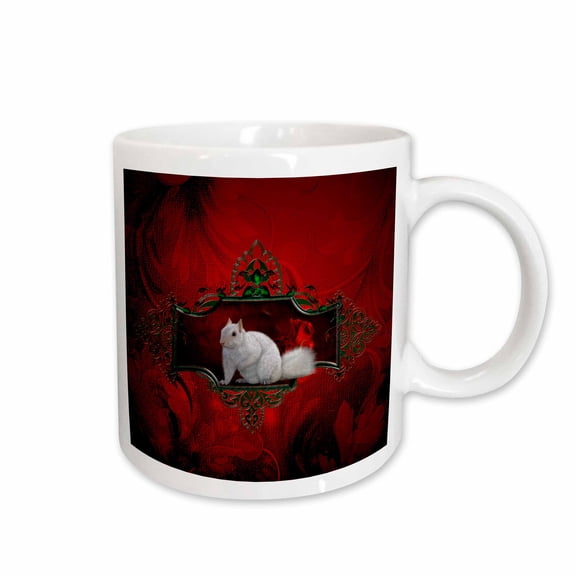 3drose, Wonderful White Squirrel, 11oz Mug