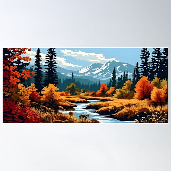 Wonderful Wilderness And Wildlife 3 Poster Wall Art, Modern Wall Decor For Living Room Bedroom, 8x12 UNFRAMED