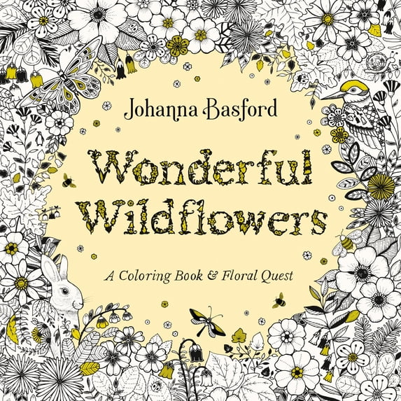 Wonderful Wildflowers: A Coloring Book and Floral Quest, 80 pages (Paperback)