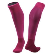 Wonderful Women's 1 Pair Knee High Sports Socks. Perfect for Fitness, Gym, any Workout or Sport XL005 Size M(Rose)