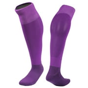 Wonderful Women's 2 Pairs Knee High Sports Socks. Perfect for Fitness, Gym, any Workout or Sport XL005 Size M(Purple)