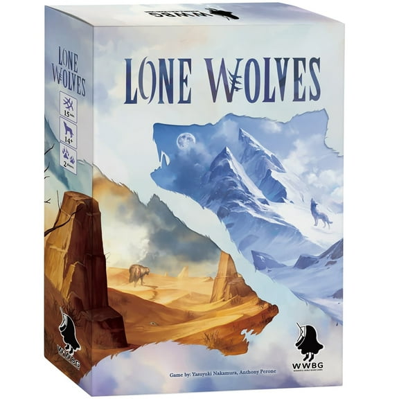 Wonderful World Board Games: Lone Wolves - Trick-Taking Area Control Board Game, Head-To-Head Dueling Card Game, Ages 14+, 2 Players, 15+ Minutes