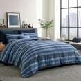 thumbnail image 1 of Wonderful Yarn-Dyed Farmhouse Striped Comforter Set – 3-Piece 100% Cotton Lightweight Bedding, 1 of 7