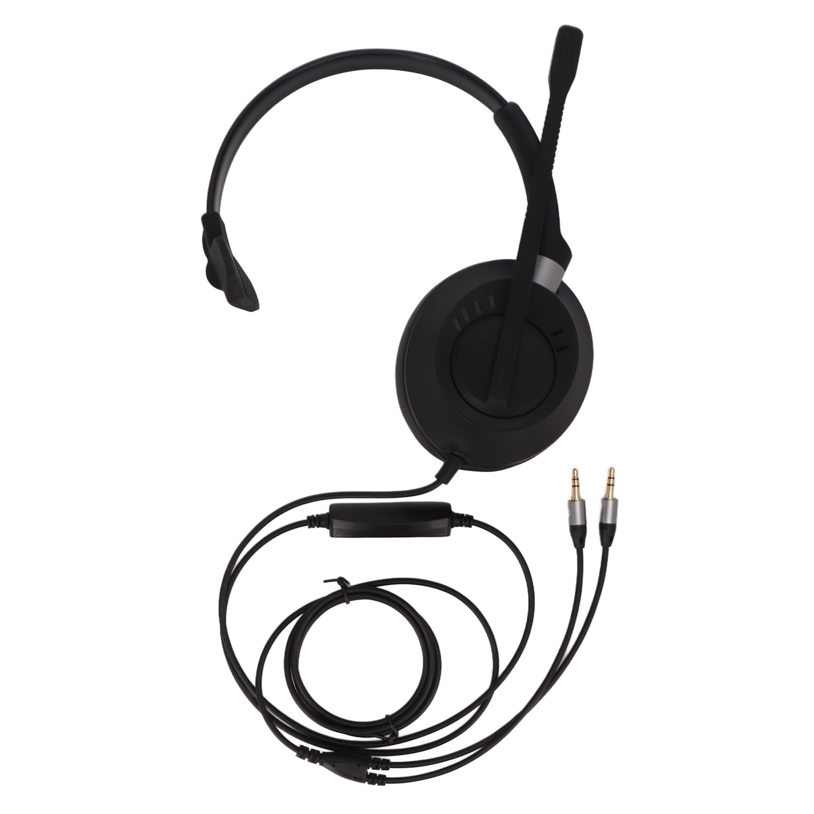 Plug In Headset WonderfulMartTelephone Headset Professional Noise Reduction Dual 3.5mm ...