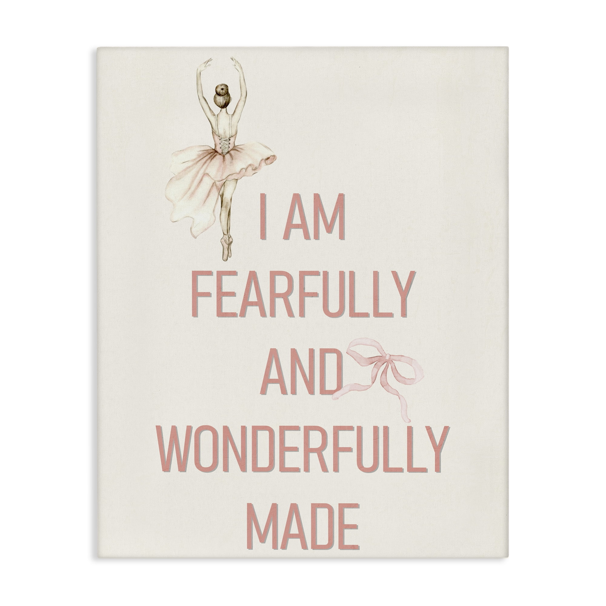 Wonderfully Made Ballerina Canvas Wall Art, design by Kim Allen