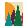 thumbnail image 1 of Wondering Solar Mountain - Mid Century Modern - Illustration Geometric Abstract Mid-Century Modern Minimalist Modern Art Pattern Unframed Wall Art Print 9 x 12 inches, 1 of 4