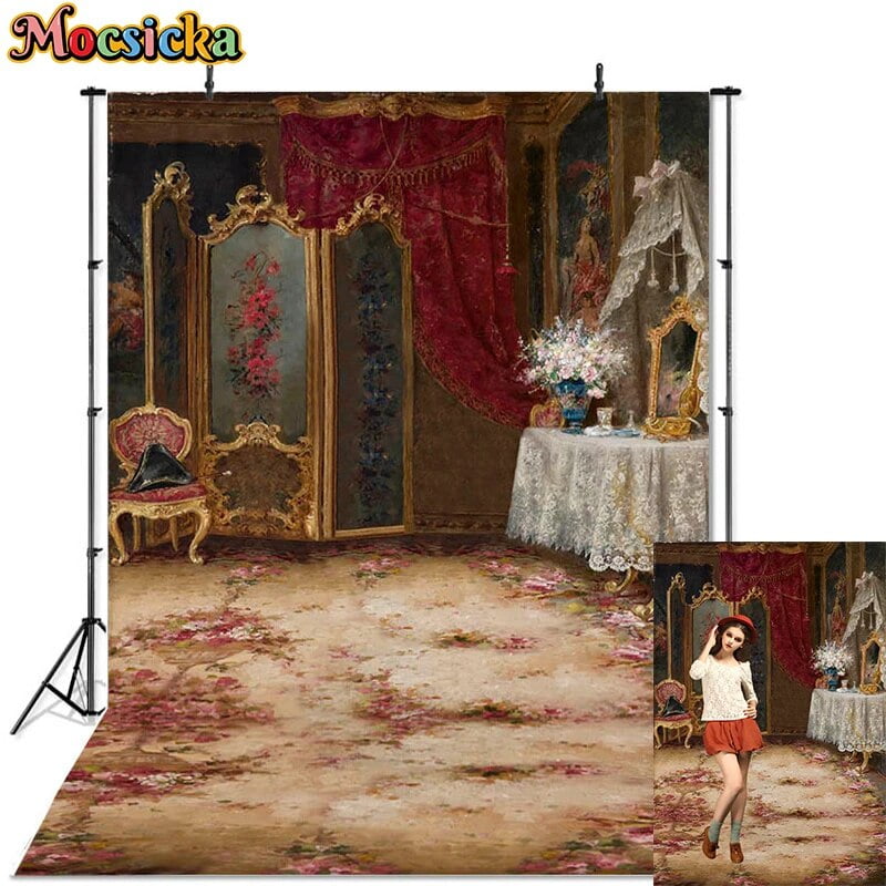 Wonderland Castle Photography Background Garden Flowers Decorative