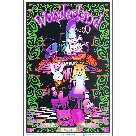 Wonderland II Laminated Blacklight Poster - 23.5" x 35.5"