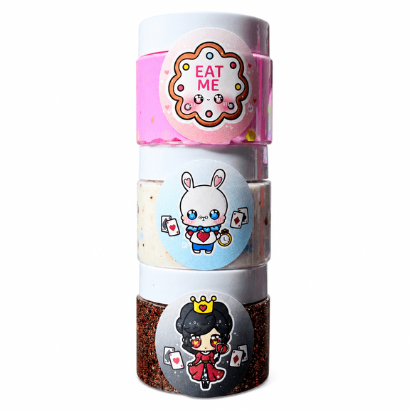 Hoshimi Slimes Wonderland Slime Trio, 3 Textures with Charms, Ages 8+