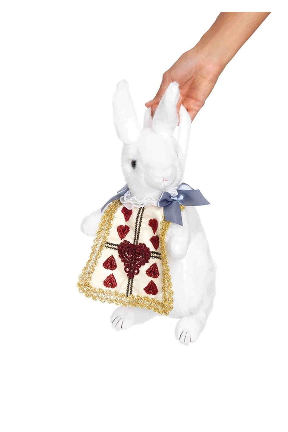 Wonderland White Rabbit Plush Purse