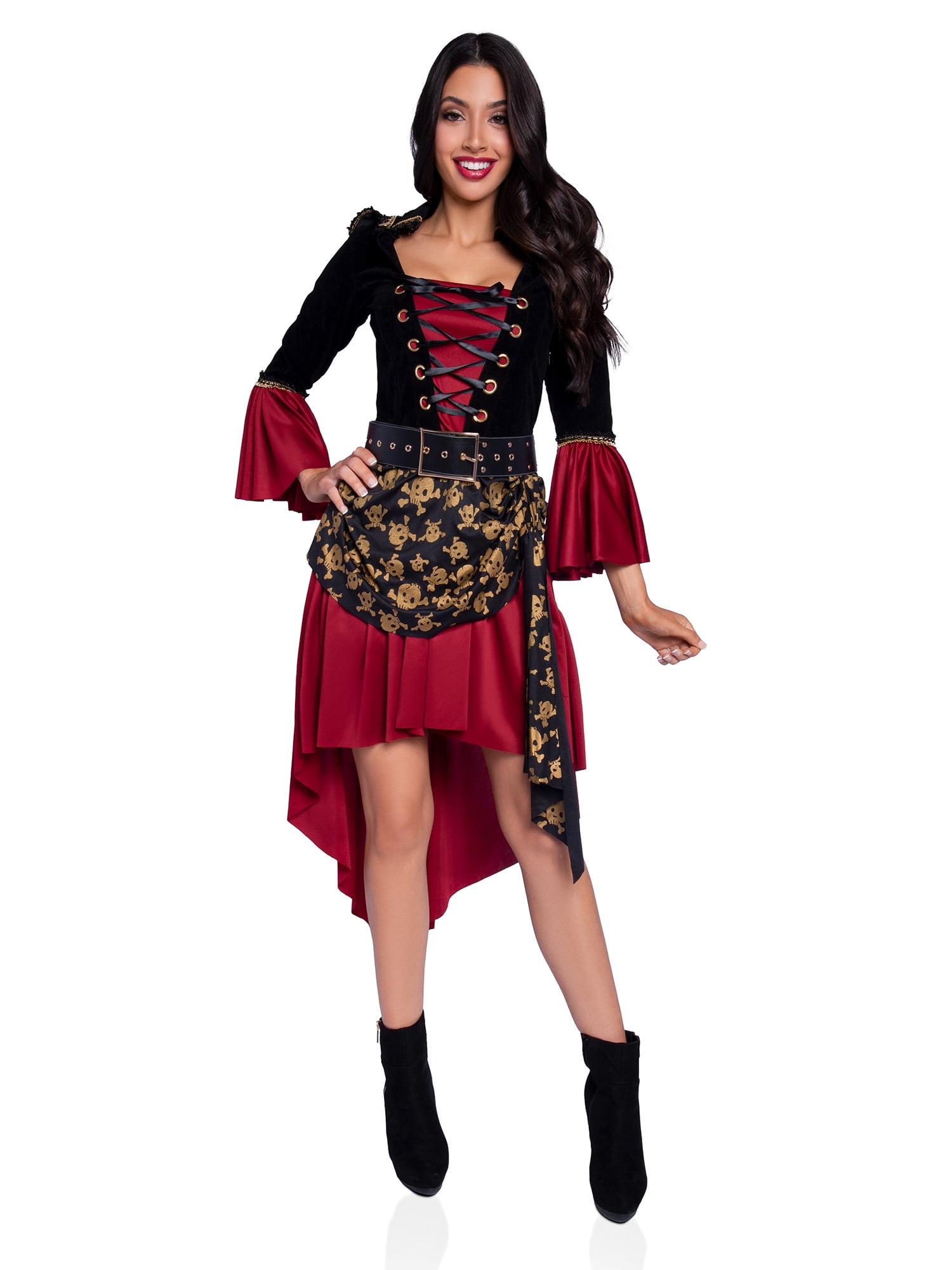 Wonderland Women's Halloween Pirate Captain Fancy Dress Costume for Adult, L - Walmart.com