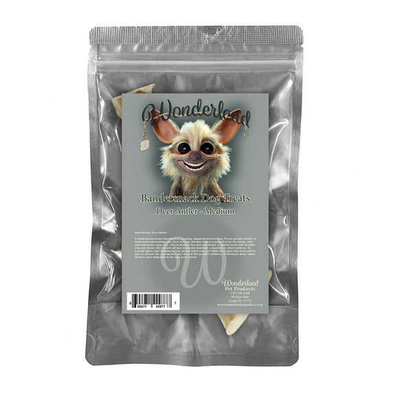 Wonderland's Bandersnack Deer Antler Medium for Dogs 1 Count