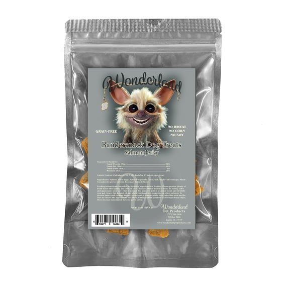 Wonderland's Bandersnack Salmon Jerky for Dogs 15 oz