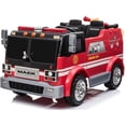 thumbnail image 1 of Wonderlanes 12V Licensed Mack Truck Powered Ride-On Toy with LED Headlights, Red, 1 of 13