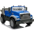 thumbnail image 1 of Wonderlanes Granite Mack Two Seater Blue 12 V Dump Truck Powered Ride-On, 1 of 11
