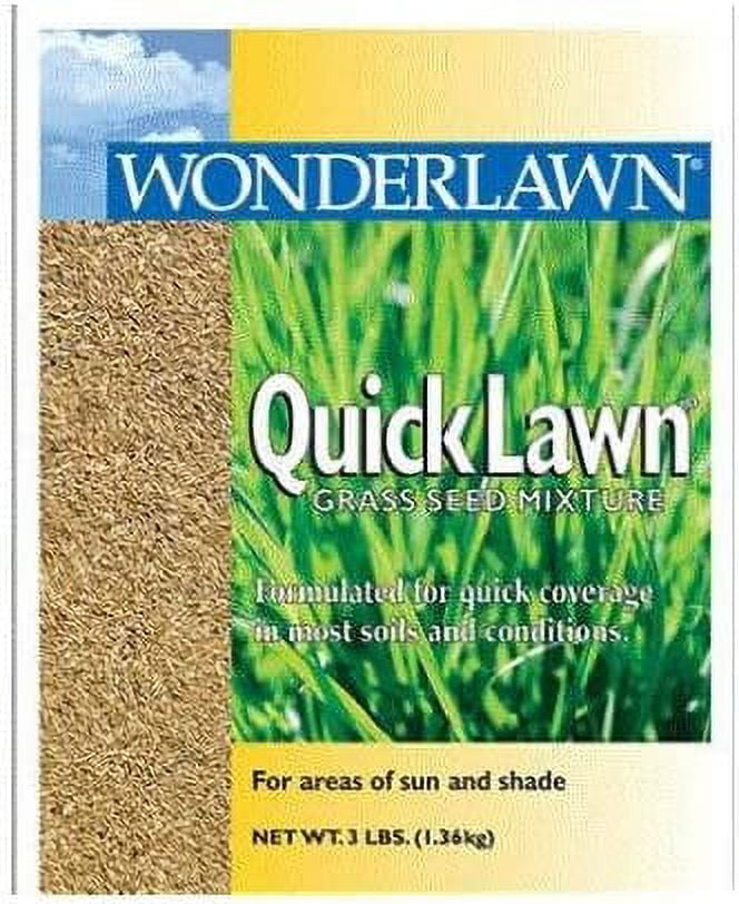 Wonderlawn Quick Lawn Grass Seed - Annual and Perennial Ryegrasses - 10 Lb, Pack of 5