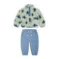 thumbnail image 1 of Wonderluxe Baby Boys' Teddy Fleece Pullover and Jogger Pants Set, 2-Piece, Sizes 0/3M-24M, 1 of 12