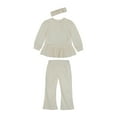 thumbnail image 1 of Wonderluxe Baby Girls' Cozy Velour Top, Pant and Headband, 3-Piece Set, Sizes 0-3M-24M, 1 of 12
