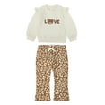 thumbnail image 1 of Wonderluxe Baby Girls' Long Sleeve Sweatshirt and Pant, 3-Piece Set, Sizes 0-3M-24M, 1 of 13
