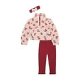 thumbnail image 1 of Wonderluxe Baby Girls' Teddy Fleece Pullover, Legging and Headband Set, 3-Piece, Sizes 0/3M-24M, 1 of 13