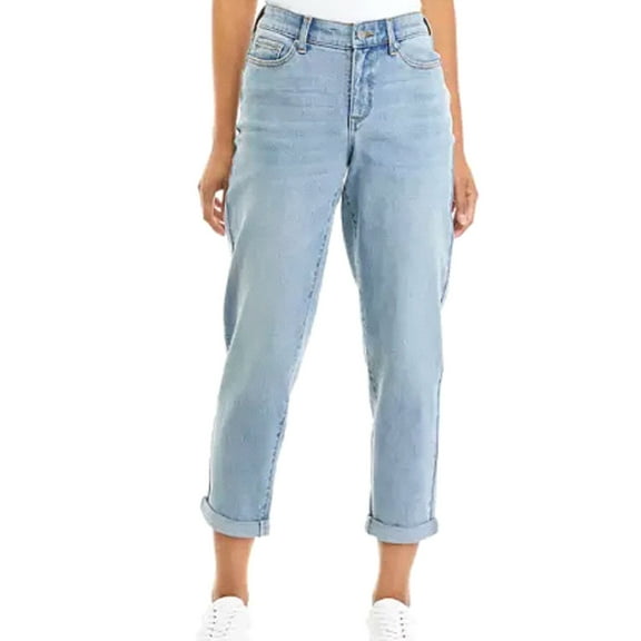 Wonderly Junior Women's Slim Boyfriend Mid-Rise, Cuffed Hem (10)