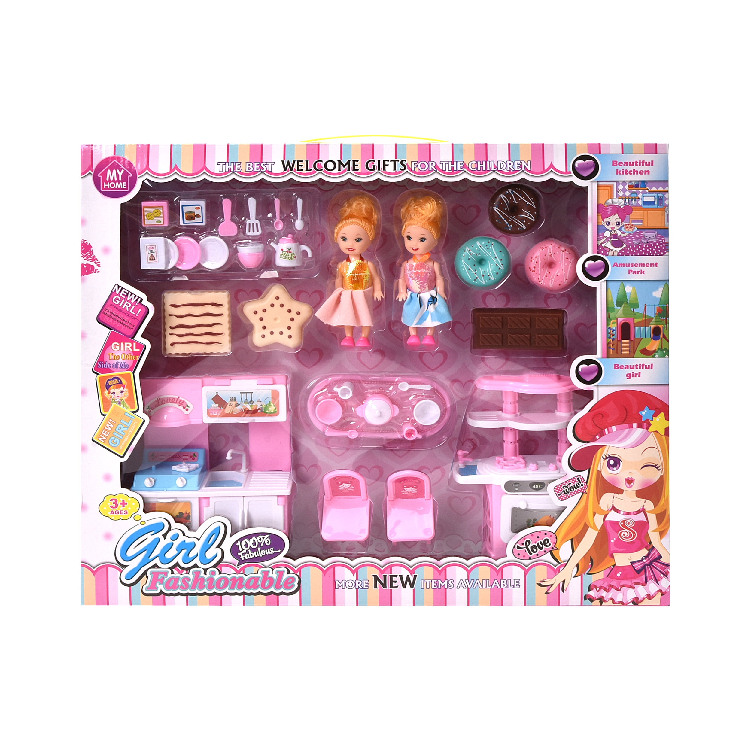 Wonderplay Kitchen Pretend Play Accessories Toys Play Food for Kids