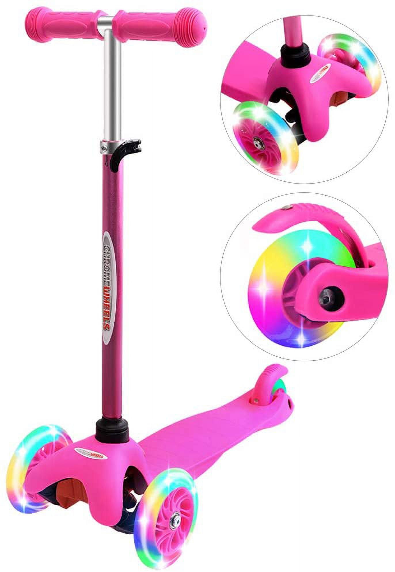 Wonderplay Scooter for Kids, Deluxe 3 Wheel Scooter for Toddlers, 4