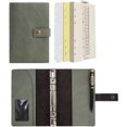 thumbnail image 1 of Wonderpool A6 Leather Journal Refillable Notebook Spiral Diary Binder Portfolio - Dotted Paper & Inner Pockets Organizer (Green, A6), 1 of 1