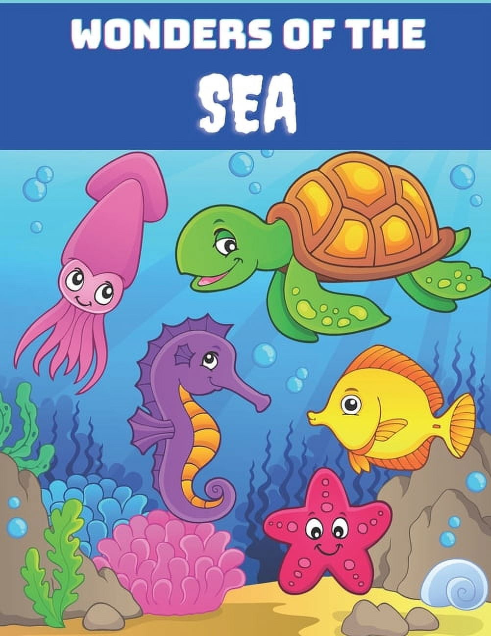 Wonders of the Sea: Sea Life Coloring Book for Kids, Ocean