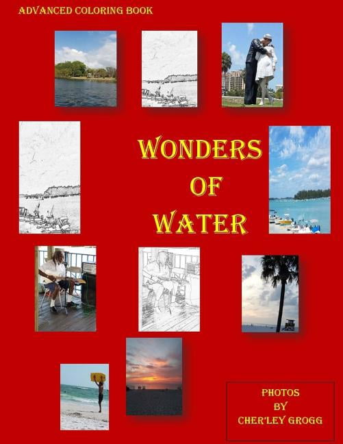 Wonders of Water: Advanced Coloring Book (Paperback)