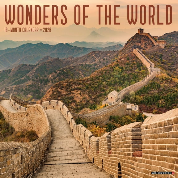 Wonders of the World 2026 Wall Calendar, (Paperback)