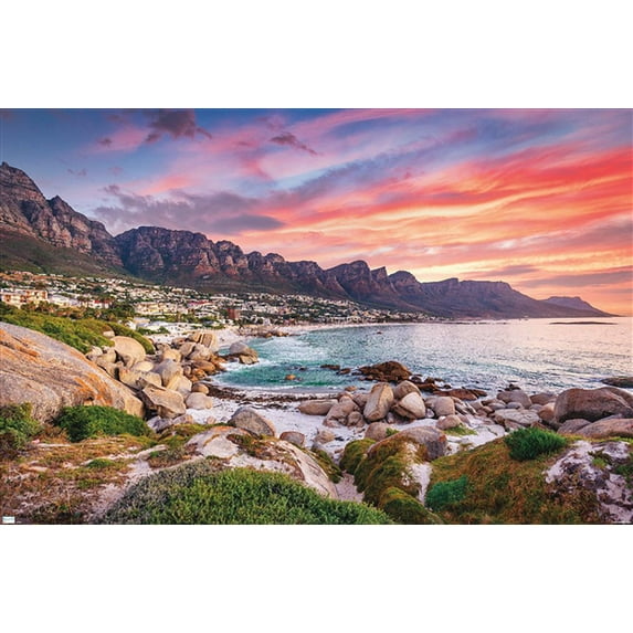 Wonders of the World - Camps Bay Wall Poster, 14.725" x 22.375"
