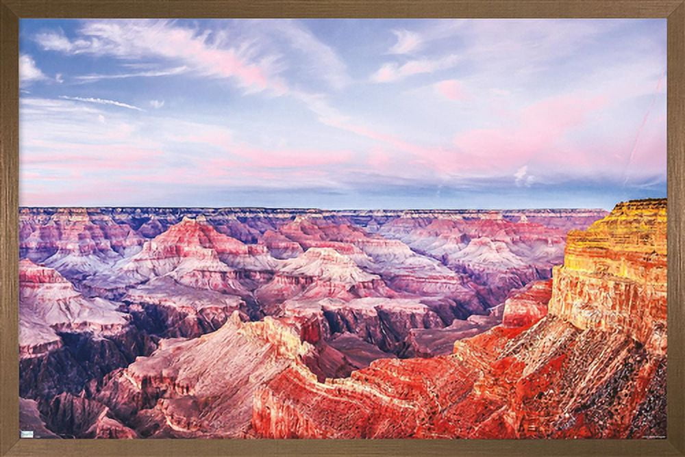Wonders of the World - Grand Canyon Wall Poster, 22.375" x 34", Framed