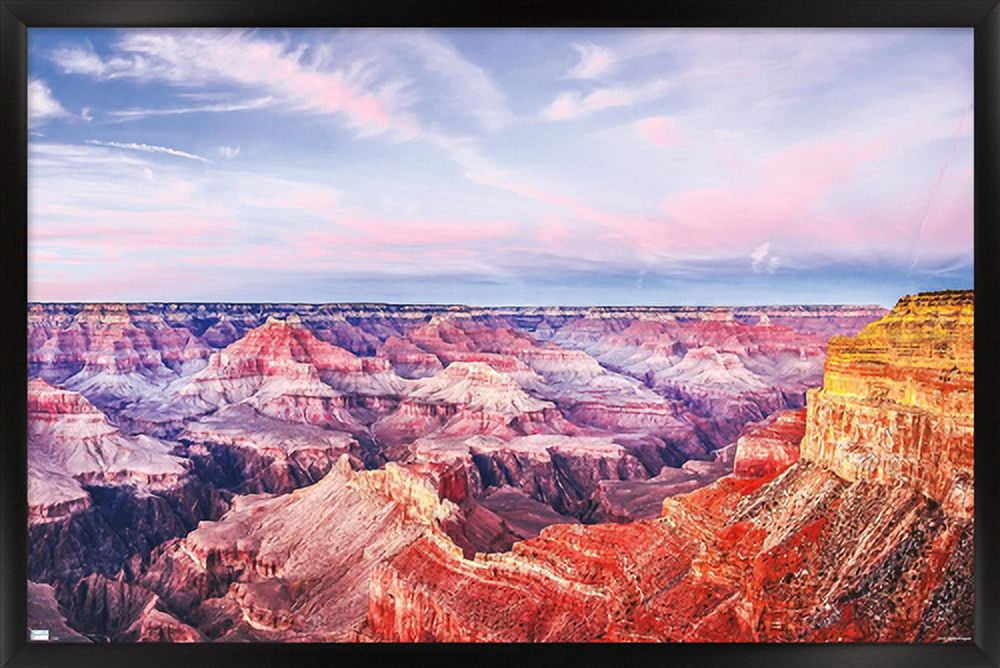 Wonders of the World - Grand Canyon Wall Poster, 22.375" x 34", Framed