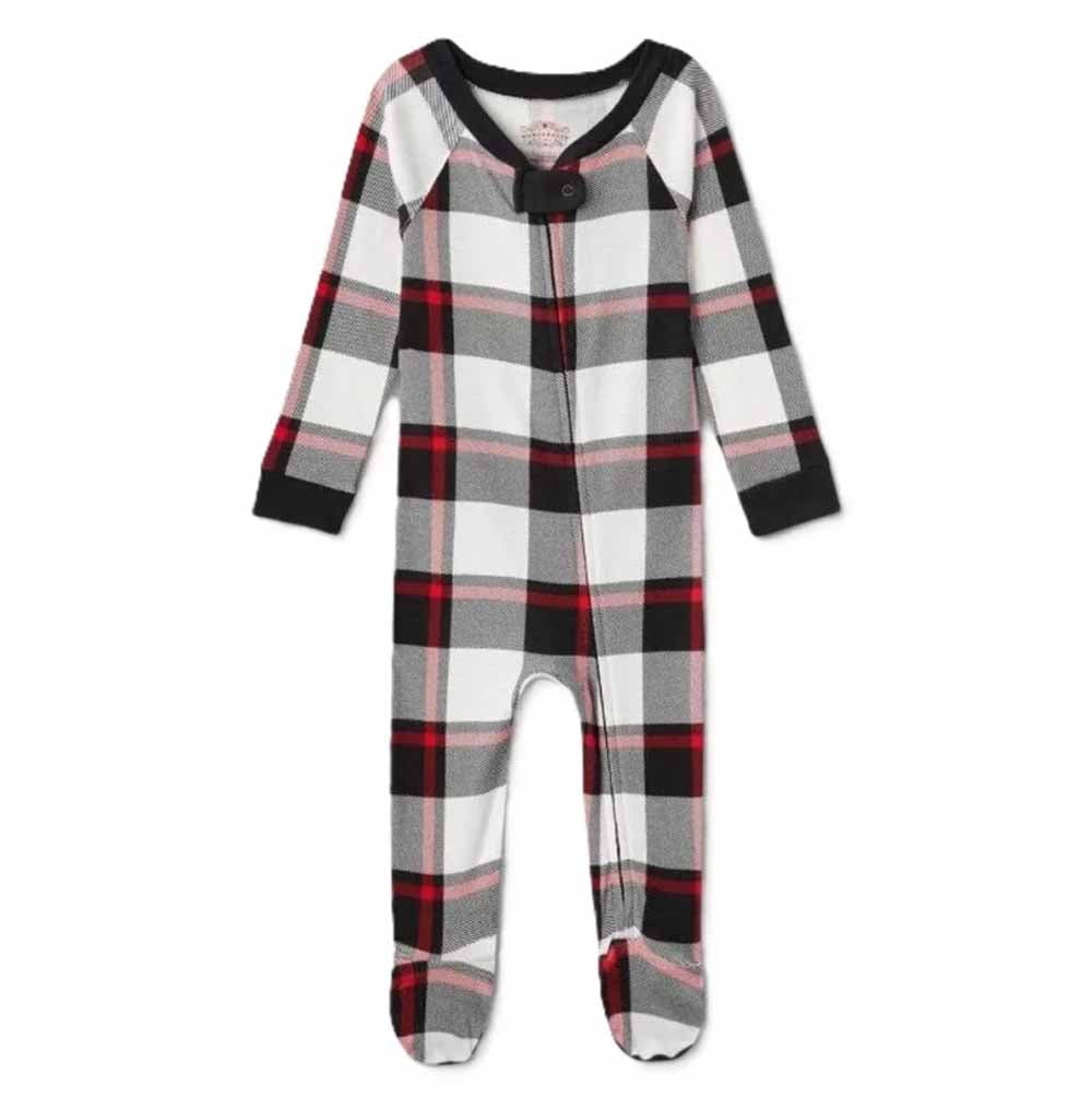 Wondershop Buffalo Plaid Baby Sleeper Baby Size 3-6 Months