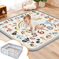 thumbnail image 1 of Wonderstone Baby Play Mat for the Floor, 50" x 50" Tummy Time Mat, Playpen Mat for Babies, Toddlers, Infants 0-6 Months, 1 of 9