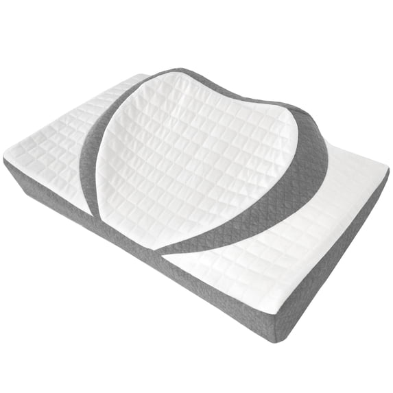 Wondertech® Ergonomic Memory Foam Contoured Heart-Shaped Pillow with Cooling Cover
