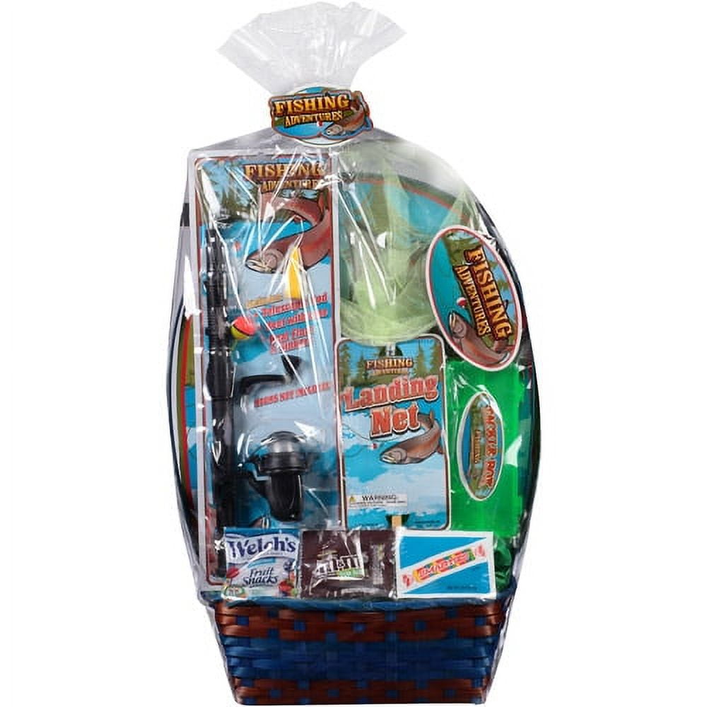 Wondertreats Fishing Adventures with Toys and Assorted Candies Easter Basket
