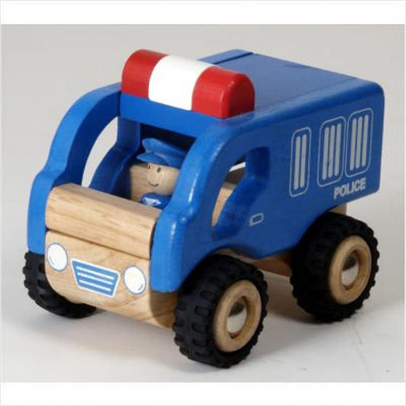 Wooden toy Mini Police Car