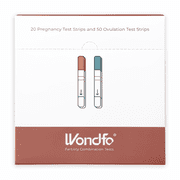 Wondfo -20 Pregnancy Test Strips and 50 Ovulation Test Strips Kit - Rapid Test Detection for Home Self-Checking (50 LH + 20 HCG)