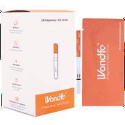 Wondfo Pregnancy Test Strips, 25-Count Individually Wrapped Pregnancy Strips, Home Detection Pregnancy Test Kit - 25mIU/mL