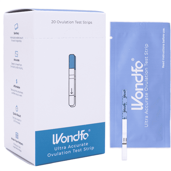 Wondfo Ultra Accurate Ovulation Test Strips - Quantitative Urine Ovulation Tests with Numerical Result - 20 LH Test