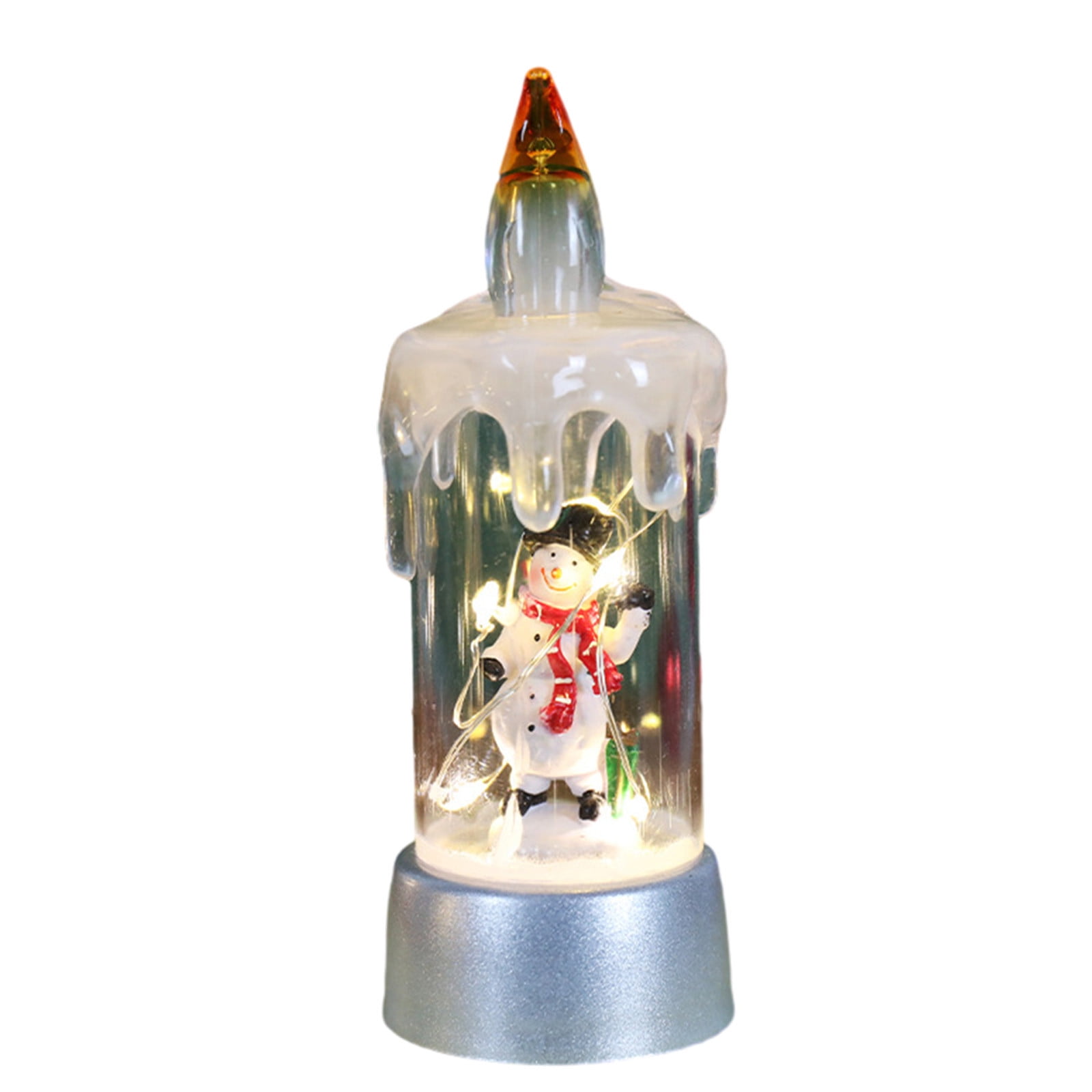 Wondise Christmas Flameless Candle ,Snow Globe Battery Operated