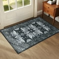 thumbnail image 1 of Wondo 2'x3' Boho Rugs for Entryway, Washable Kitchen Rugs Ultra-Thin Soft Rug, Non Slip Indoor Door Mat Stain Resistant for Bathroom Bedroom, Black, 1 of 8