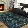 thumbnail image 1 of Wondo 5' x 8' Low Pile Area Rugs, Machine Washable Rug for Living Room, Bedroom, Kids' Room & High-Traffic Areas, Black, 1 of 7