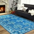 thumbnail image 1 of Wondo 5' x 8' Low Pile Area Rugs, Machine Washable Rug for Living Room, Bedroom, Kids' Room & High-Traffic Areas, Light Blue, 1 of 7