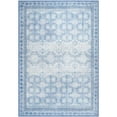 thumbnail image 1 of Wondo Floral Washable Rugs, 4x6 Area Rug for Living Room, Soft Large Boho Bedroom Rug, Botanical Non Slip Ultra Thin Floor Carpet for Dining Room Nursery Office, Light Blue, 1 of 7